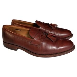 Allen Edmonds Harrington Tassle Loafers Mens Size 11D Brown Dress Shoes Preppy